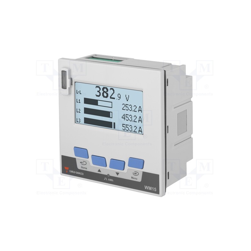 1 pcs x CARLO GAVAZZI - WM1596AV53XOXX - Meter: power quality analyser, on panel, digital,mounting, LCD