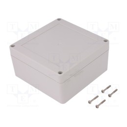 1 pcs x KRADEX - ZP120.120.60JHTMABS - Enclosure: multipurpose, X: 120mm, Y: 120mm, Z: 60mm, ZP, ABS, gasket