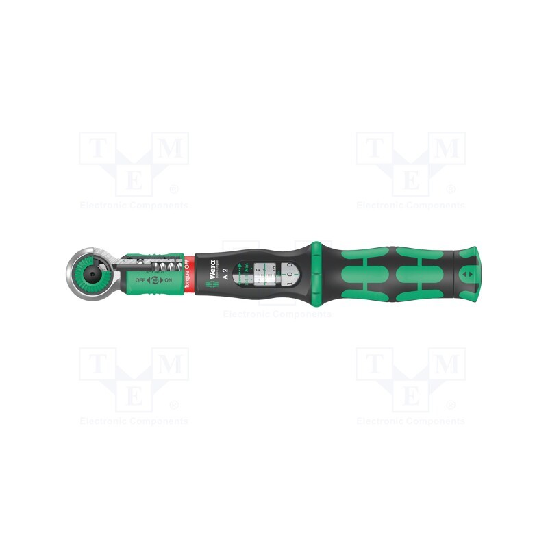 1 pcs x WERA - 5075801001 - Wrench, torque, 244mm, 2÷12Nm, Mounting: 1/4',hexagonal