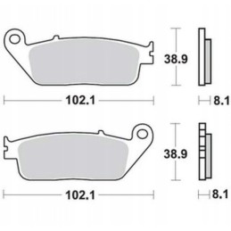 SBS brake pads for Triumph Honda Kawasaki
