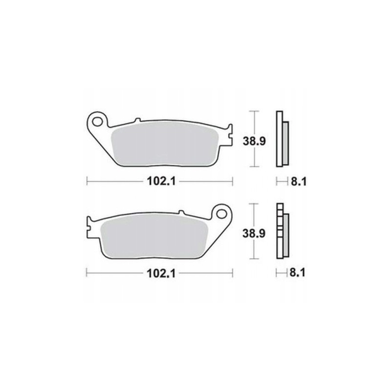 SBS brake pads for Triumph Honda Kawasaki