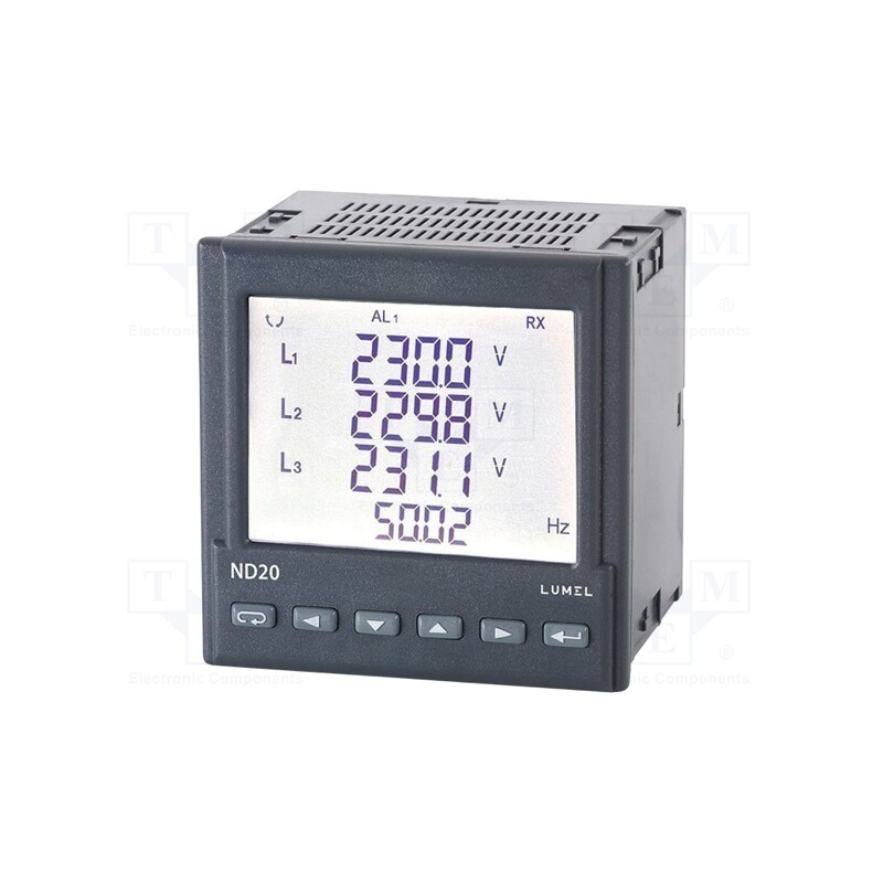1 pcs x LUMEL - ND20 221100M1 - Meter: network parameters, digital,mounting, LCD 3,5', ND20, IP65