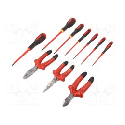1 set x BAHCO - 3045/1VDE - Kit: pliers, insulation screwdrivers, 10pcs.