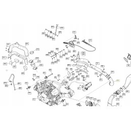 CVT elbow can am maverick 1000 707001229