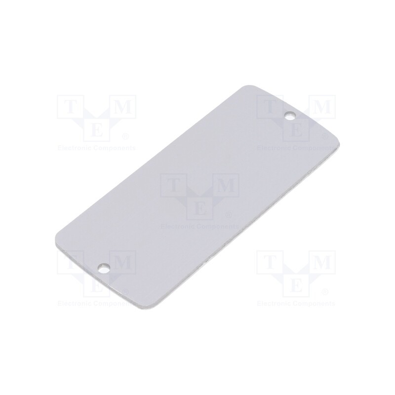 1 pcs x TEKO - ALP 2.1 - Front panel, aluminium, W: 36.9mm, L: 85.8mm, Thk: 2mm