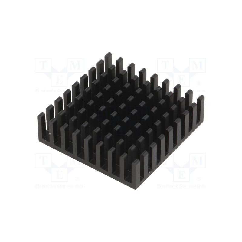1 pcs x FISCHER ELEKTRONIK - ICK BGA 19 X 19 X 10 - Heatsink: extruded, black, L: 19mm, W: 19mm, H: 10mm, aluminium