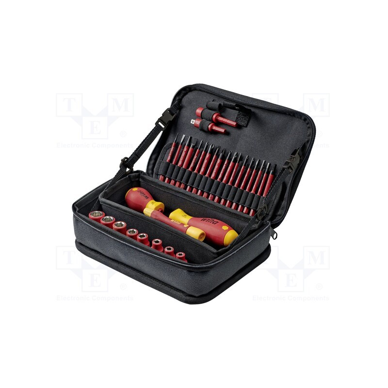 1 set x WIHA - 43465 - Kit: screwdrivers, insulated, 1kVAC, bag, 31pcs, ElectricVario