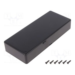 1 pcs x HAMMOND - 1591HSBK - Enclosure: multipurpose, X: 71mm, Y: 165mm, Z: 29mm, 1591S, ABS, black