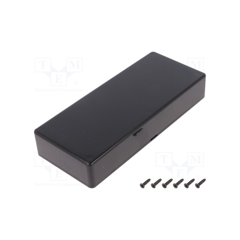 1 pcs x HAMMOND - 1591HSBK - Enclosure: multipurpose, X: 71mm, Y: 165mm, Z: 29mm, 1591S, ABS, black