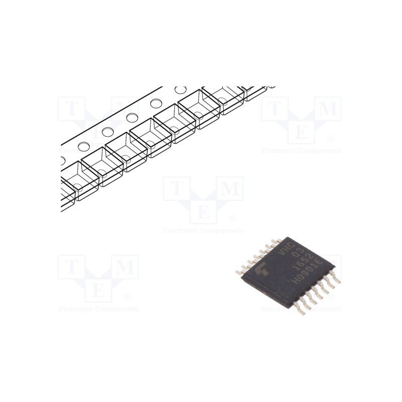 3 pcs x TOSHIBA - 74VHC03FT(BE) - IC: digital, NAND, Ch: 4, IN: 2, C²MOS, SMD, TSSOP14, 2÷5.5VDC, 3.7ns