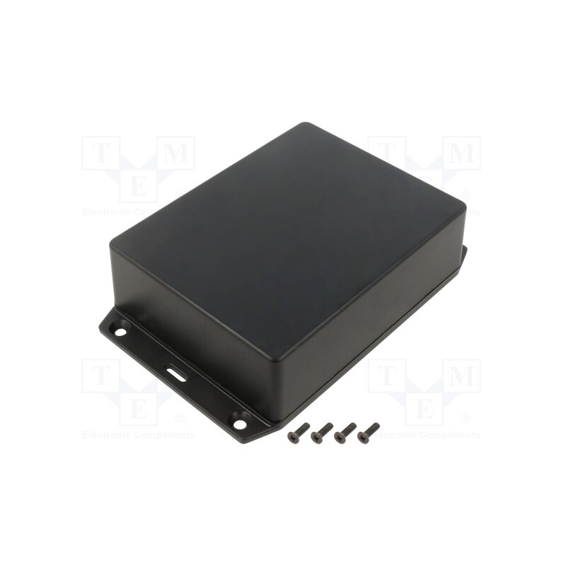 1 pcs x HAMMOND - 1591XXGFLBK - Enclosure: multipurpose, X: 94mm, Y: 121mm, Z: 38mm, 1591XX, ABS, IP54