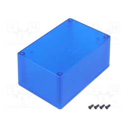 1 pcs x HAMMOND - 1591XXTTBU -AS - Enclosure: multipurpose, X: 83mm, Y: 123mm, Z: 59mm, 1591, ABS, blue