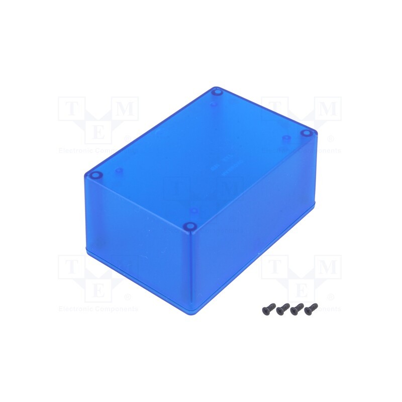 1 pcs x HAMMOND - 1591XXTTBU -AS - Enclosure: multipurpose, X: 83mm, Y: 123mm, Z: 59mm, 1591, ABS, blue