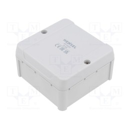 1 pcs x HENSEL - 6000037 - Enclosure: junction box, X: 88mm, Y: 88mm, Z: 49mm, IP54, grey