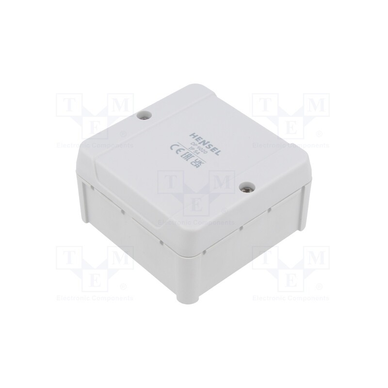 1 pcs x HENSEL - 6000037 - Enclosure: junction box, X: 88mm, Y: 88mm, Z: 49mm, IP54, grey