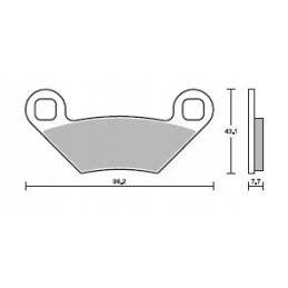 Front brake pads Polaris Sportsman 300 335