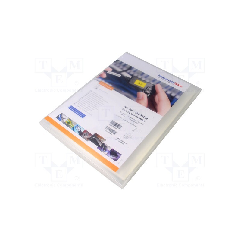 1 pcg x HELLERMANNTYTON - 594-91104 - Label, 31.75mm, 67.7mm, white, TAGPRINTPRO2.0EU, -40÷150°C