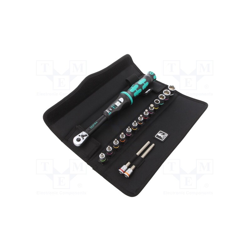 1 set x WERA - 5004180001 - Wrench, torque, 290mm, 2.5÷25Nm, Mounting: 1/4'