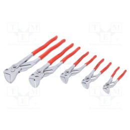 1 set x KNIPEX - 00 19 55 S4 - Kit: pliers, adjustable, case, 5pcs.