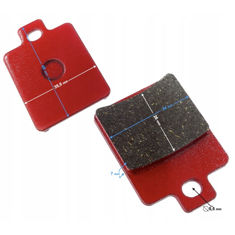 Rear brake pads ATV Mikilon 180 h