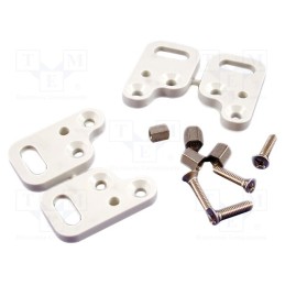 1 set x HAMMOND - 1554FT - Wall mounting element, polycarbonate, Series: 1554/1555, 4pcs.