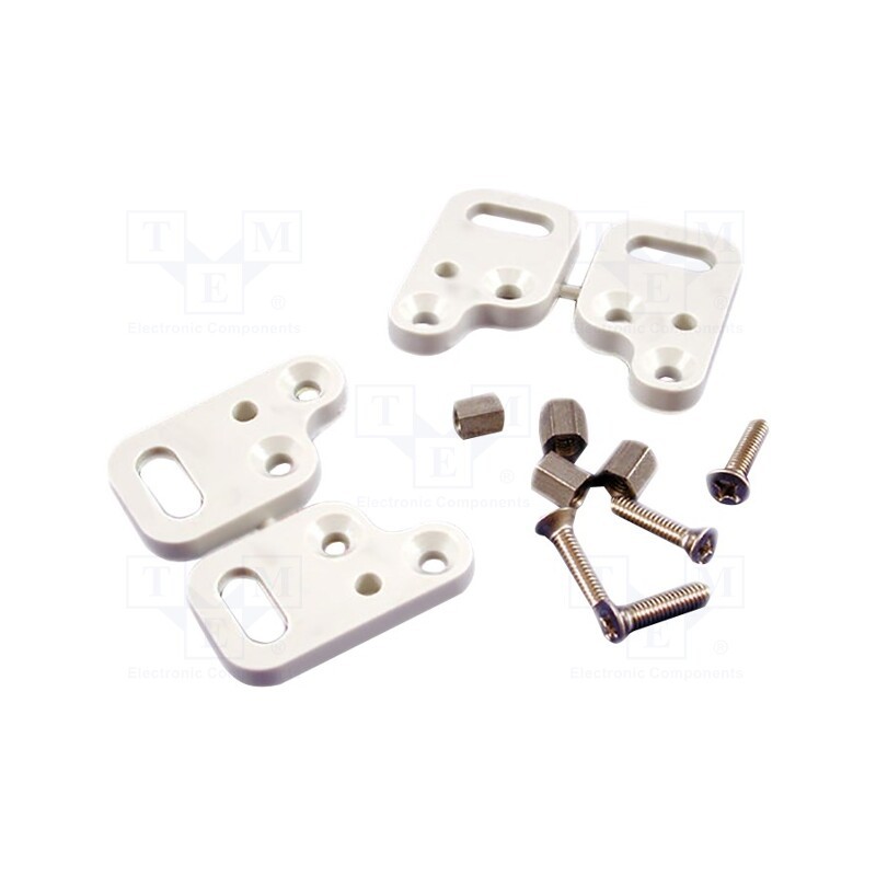 1 set x HAMMOND - 1554FT - Wall mounting element, polycarbonate, Series: 1554/1555, 4pcs.
