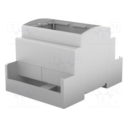 1 pcs x ITALTRONIC - 25.0404000.BL - Enclosure: for DIN rail mounting, Y: 90mm, X: 71mm, Z: 62mm, grey