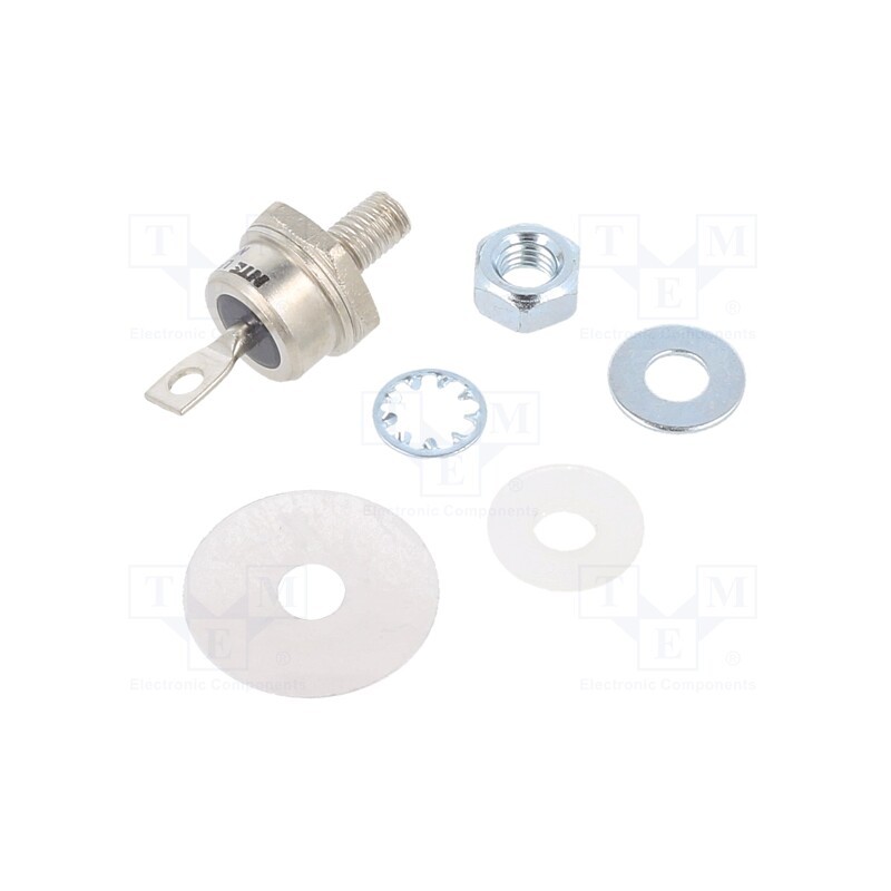 1 pcs x NTE Electronics - NTE5276A - Diode: Zener, 50W, 51V, DO5, screw type, , anode to stud, 10uA