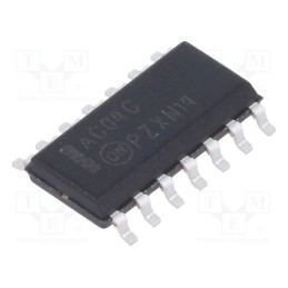 3 pcs x ONSEMI - MC74AC04DG - IC: digital, NOT, Ch: 6, IN: 1, CMOS, SMD, SO14, 2÷6VDC, -40÷85°C,