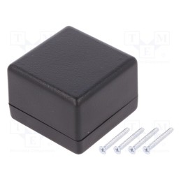 1 pcs x HAMMOND - 1594ASBK - Enclosure: multipurpose, X: 56mm, Y: 56mm, Z: 40mm, 1594, ABS, black