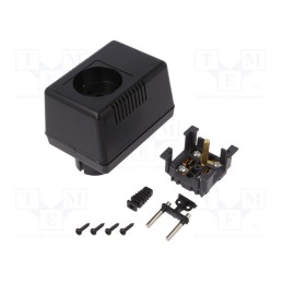 1 pcs x MASZCZYK - KM-49ZE/BK - Enclosure: for power supplies, with earthing, X: 65mm, Y: 90mm