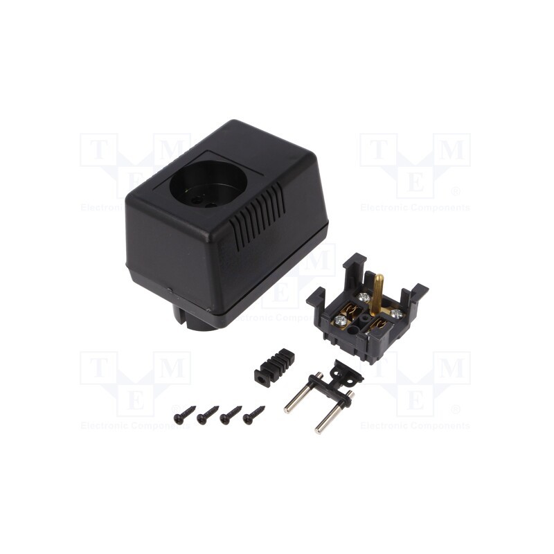 1 pcs x MASZCZYK - KM-49ZE/BK - Enclosure: for power supplies, with earthing, X: 65mm, Y: 90mm