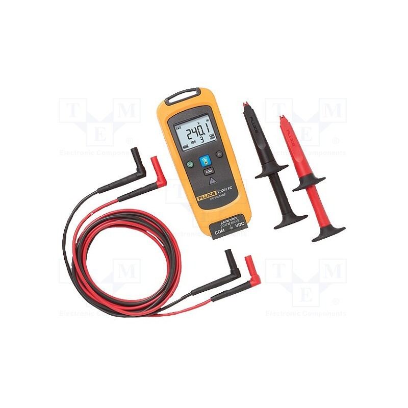 1 pcs x FLUKE - FLUKE V3001FC - Voltmeter, Bluetooth, LCD, 3,5 digit, VDC: 600mV,6V,60V,600V,1kV