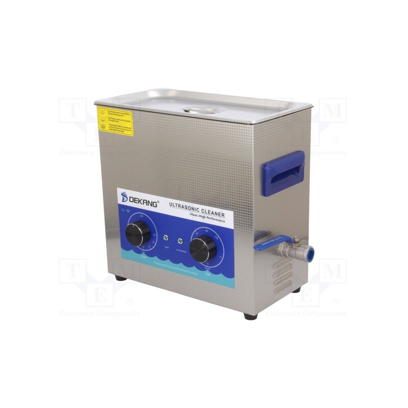 1 pcs x - DK-600H - Ultrasonic washer, 300x155x150mm, 40kHz, 20÷80°C, 230VAC, Plug: EU