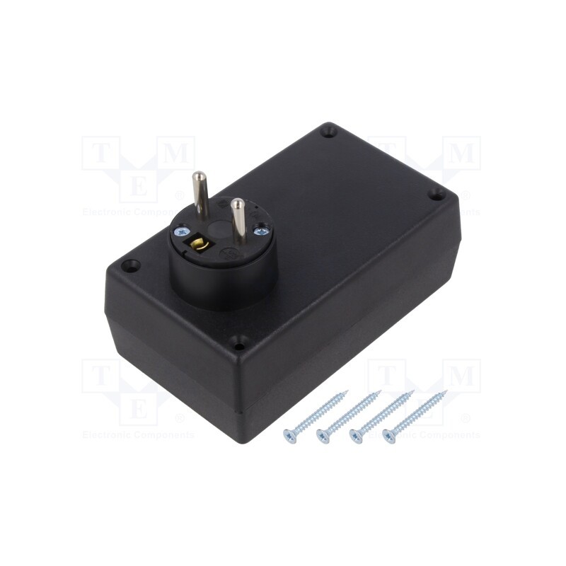 1 pcs x KRADEX - Z30 ABS - Enclosure: for power supplies, X: 71mm, Y: 120mm, Z: 45mm, ABS, black