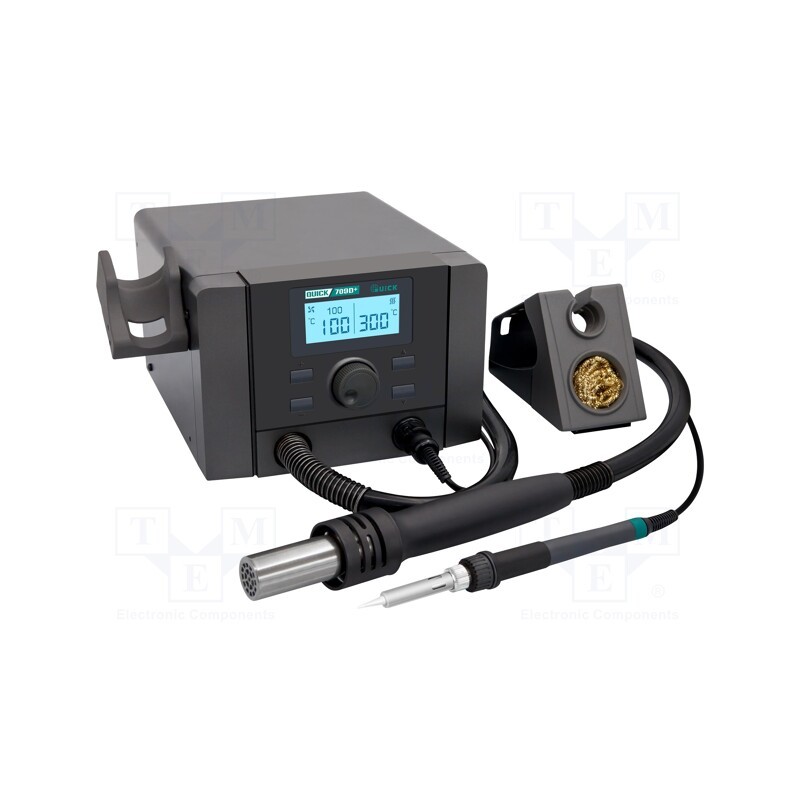 1 pcs x QUICK - QUICK 709D+ - Hot air soldering station, digital,with push-buttons, 50l/min