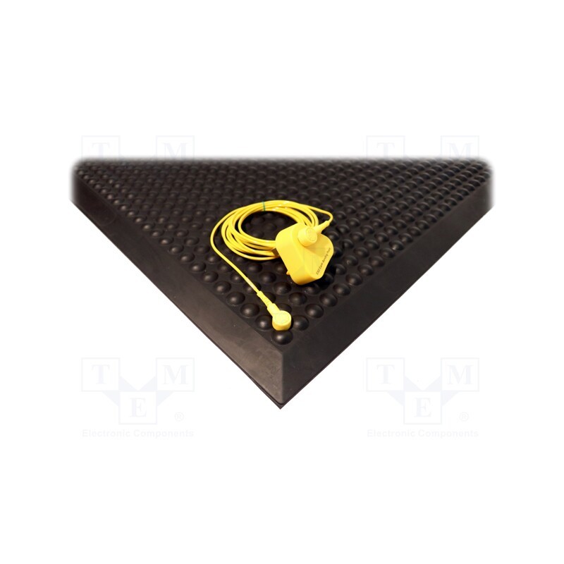 1 set x COBA EUROPE - SE010003ESDP - Floor mat, ESD, L: 1.2m, W: 0.9m, Thk: 14mm, polyurethane, black