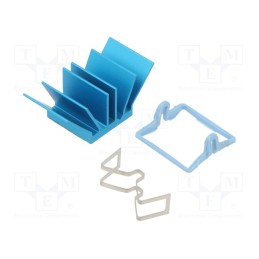 1 pcs x Advanced Thermal Solutions - ATS-X50150G-C1-R0 - Heatsink: extruded, grilled, BGA, blue, L: 15mm, W: 15mm, H: 12.5mm