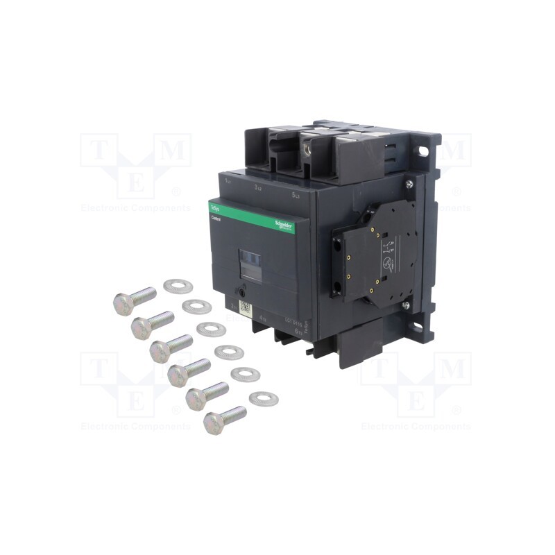 1 pcs x SCHNEIDER ELECTRIC - LC1D1156M7 - Contactor: 3-pole, NO x3, Auxiliary contacts: NC + NO, 220VAC