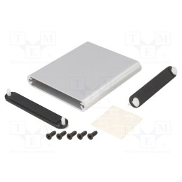 1 pcs x HAMMOND - 1455A802 -AS - Enclosure: with panel, 1455, X: 70mm, Y: 80mm, Z: 12mm, aluminium