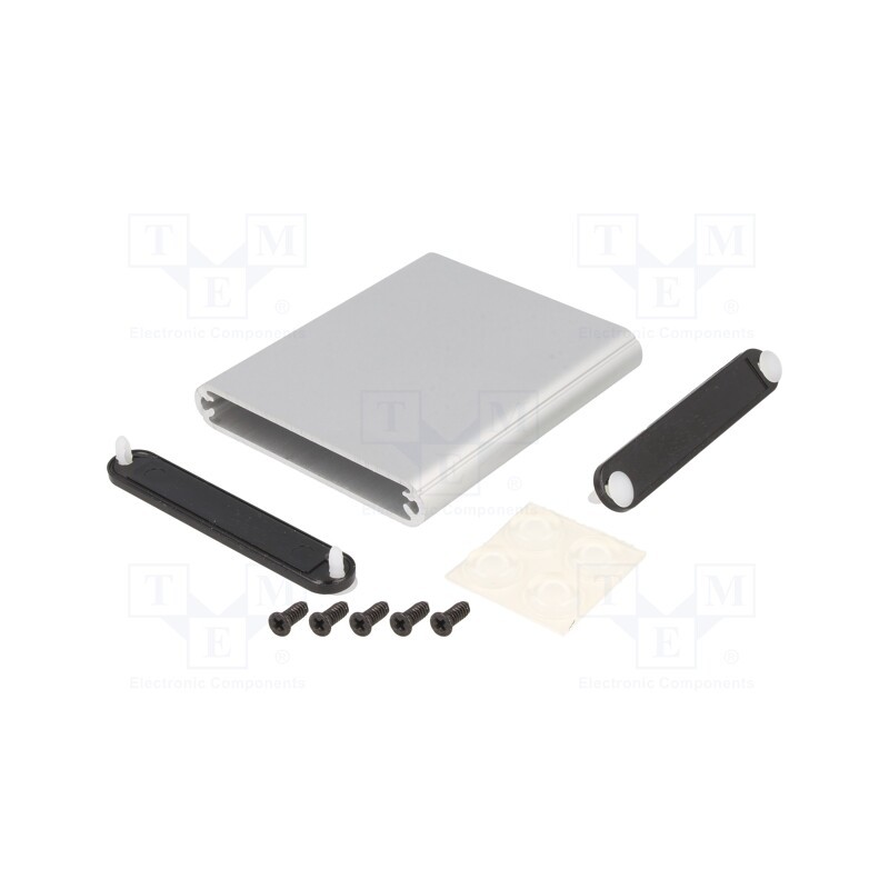 1 pcs x HAMMOND - 1455A802 -AS - Enclosure: with panel, 1455, X: 70mm, Y: 80mm, Z: 12mm, aluminium