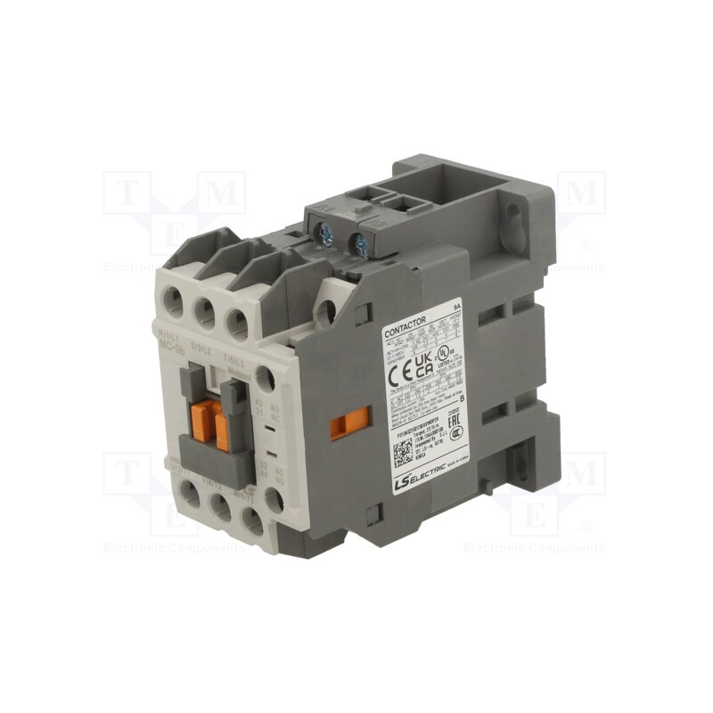 1 pcs x LS ELECTRIC - MC-9B 24VAC 1A1B - Contactor: 3-pole, NO x3, Auxiliary contacts: NO + NC, 24VAC, 9A