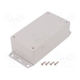 1 pcs x HAMMOND - 1591CF2SGY -AS - Enclosure: multipurpose, X: 65mm, Y: 120mm, Z: 40mm, 1591, ABS, grey