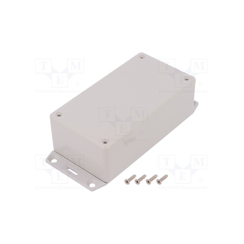 1 pcs x HAMMOND - 1591CF2SGY -AS - Enclosure: multipurpose, X: 65mm, Y: 120mm, Z: 40mm, 1591, ABS, grey