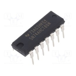 3 pcs x TEXAS INSTRUMENTS - SN74AHCT86N - IC: digital, XOR, Ch: 4, IN: 2, CMOS,TTL, THT, DIP14, 4.5÷5.5VDC,