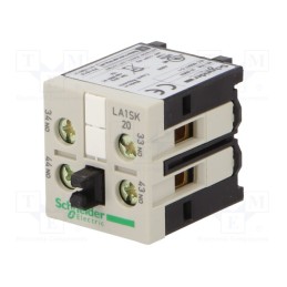 1 pcs x SCHNEIDER ELECTRIC - LA1SK20 - Auxiliary contacts, Series: TeSys SK,TeSys SKGC, front