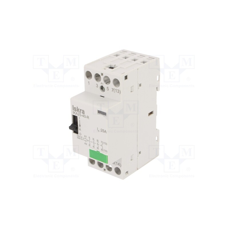 1 pcs x ISKRA - 30.046.271 - Contactor: 4-pole installation, 25A, 230VAC, NO x4