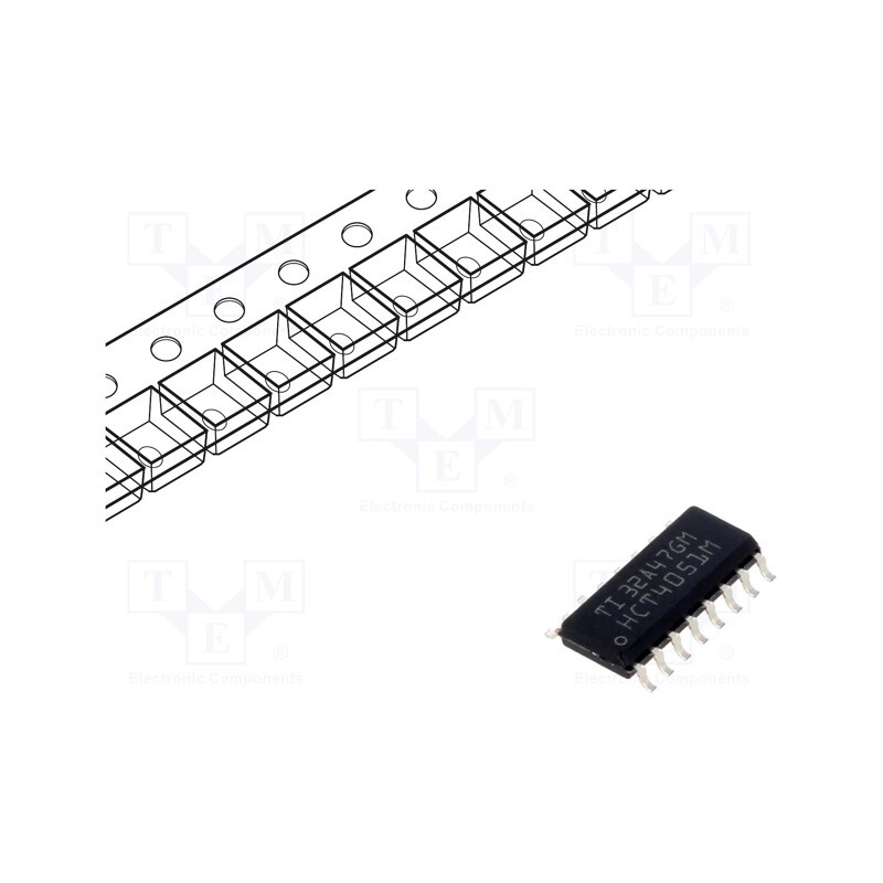 1 pcs x TEXAS INSTRUMENTS - CD74HCT4051M96 - IC: digital, demultiplexer,multiplexer, SMD, SO16, 4.5÷5.5VDC, HCT