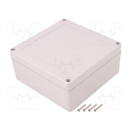 1 pcs x KRADEX - ZP135.135.60JH TM ABS - Enclosure: multipurpose, X: 135mm, Y: 135mm, Z: 60mm, ZP, ABS, gasket