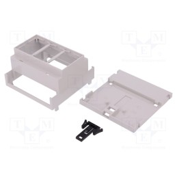 1 pcs x ITALTRONIC - 5.050253 - Enclosure: for DIN rail mounting, Y: 90mm, X: 88mm, Z: 53mm, PPO